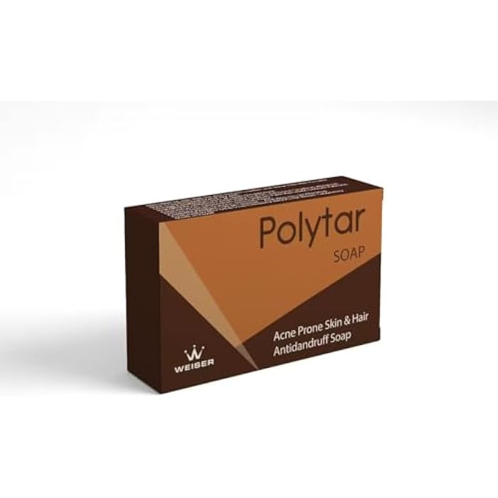 WEISER Polytar Soap, Acne Prone Skin and Hair Antidandruff Soap 100GM - Image 1